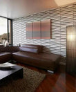 Easy Peel & Stick Durable Plastic 3D Wall Panel-LAVA. 12 Panels/32sf - Furniture4Design