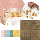 Easy to Install 3D Wall Sticker Self Adhesive Brick Tile Panels [10pcs/Set] - Furniture4Design