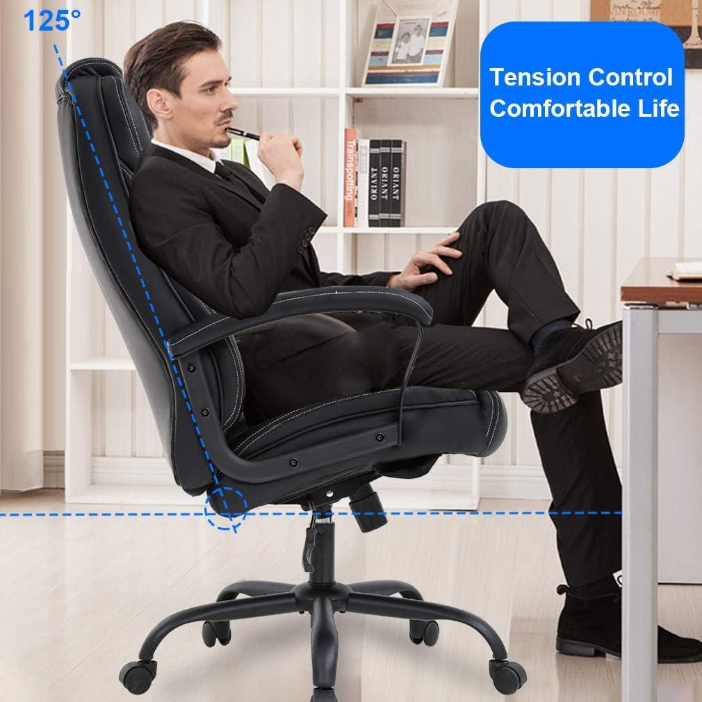 Elegant and Sturdy Big and Tall Office Chair with 500lbs Weight Capacity - Furniture4Design