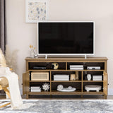 Entertainment TV Stand with Storage Shelves for TVs up to 65 - Furniture4Design