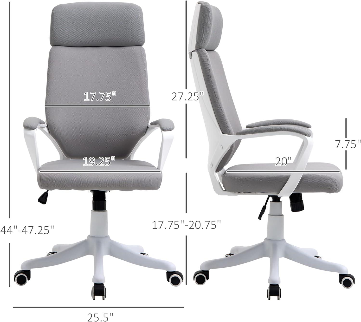 Ergonomic High Back Office Chair with Lumbar Support and Adjustable Height - Furniture4Design