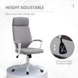 Ergonomic High Back Office Chair with Lumbar Support and Adjustable Height - Furniture4Design