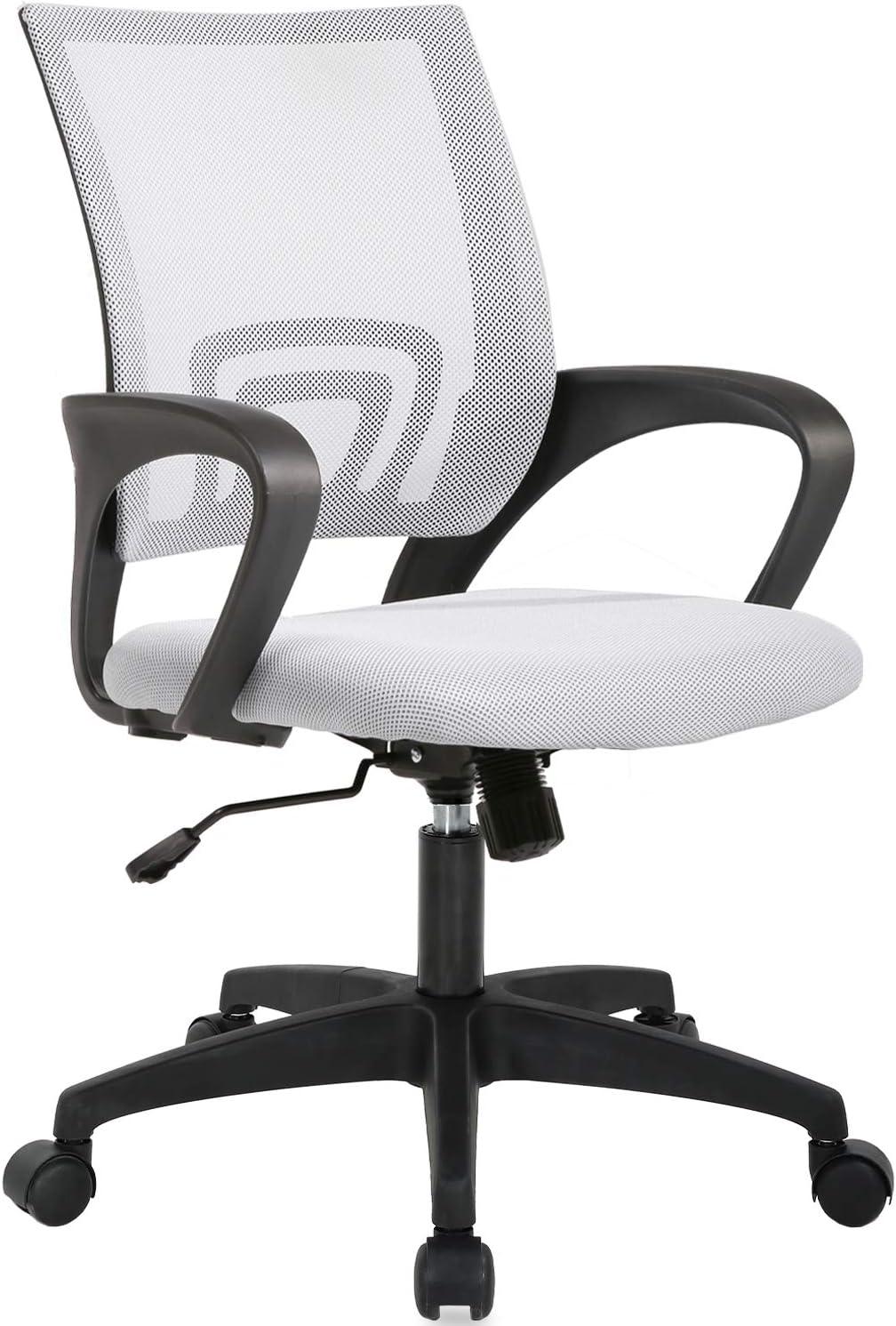 Ergonomic Mesh Office Chair with Adjustable Lumbar Support and Armrests - Furniture4Design