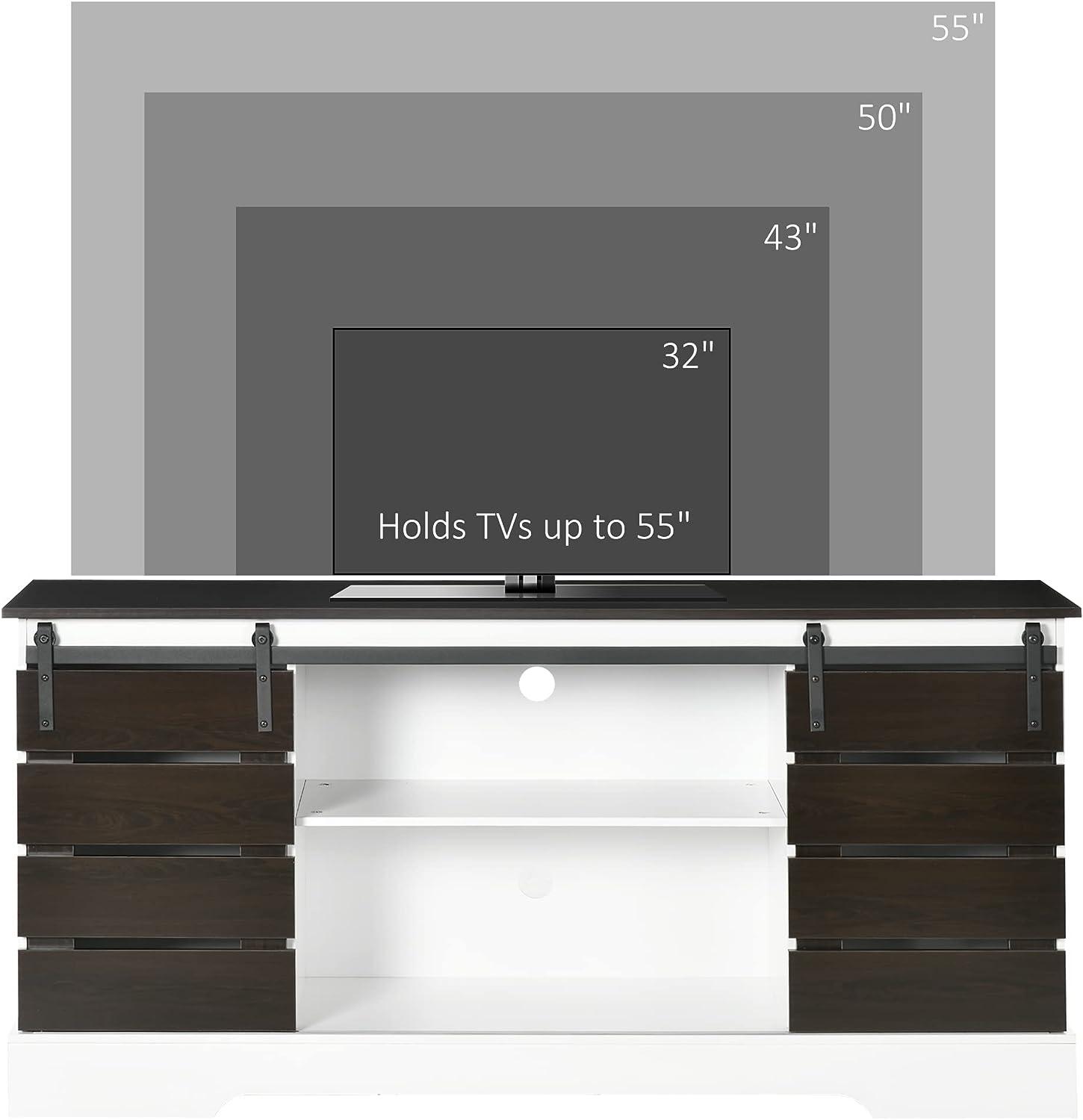 Farmhouse tv stand for deals 55 inch tv