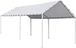 FDW Carport Car Tent 10x20 Canopy Tent with Durable Tarp Cover - Furniture4Design