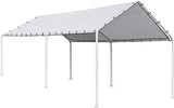 FDW Carport Car Tent 10x20 Canopy Tent with Durable Tarp Cover - Furniture4Design