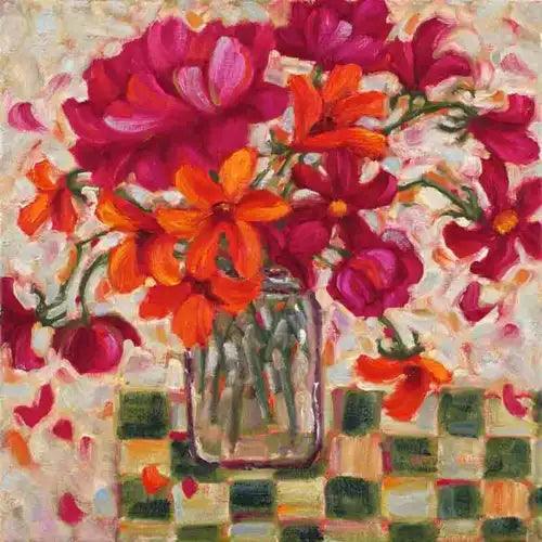 Flower Accent & Decor Tile Cindy Revell Floral Art POV-CR020AT - Furniture4Design