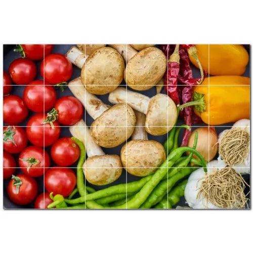 Fruit Ceramic Tile Wall Mural PT500682. 72" W x 48" H (24) 12x12 tiles - Furniture4Design