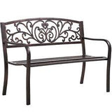 Garden bench for Patio outdoor bench Metal Bench Park Bench Cushion - Furniture4Design