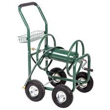 Garden Water Hose Reel Cart Outdoor Heavy Duty Yard Planting W/Basket - Furniture4Design