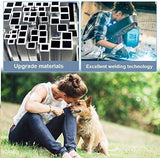 Heavy Duty Indoor Outdoor Dog Playpen with 8 Panels - 24 Black - Furniture4Design