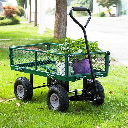 Heavy Duty Outdoor Garden Cart with 400 lbs Capacity - Furniture4Design