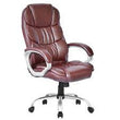 High Back Leather Executive Office Desk Task Computer Chair w/Metal Base O10R - Furniture4Design