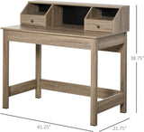 Home Office Computer Desk with Storage Drawers and Shelves - Furniture4Design