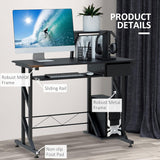 Home Office Desk with Keyboard Tray and Drawer - Furniture4Design