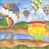 Hot Air Balloon Accent & Decor Tile Sara Mullen Art SM134AT - Furniture4Design