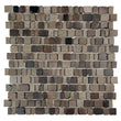 Ice Age Rock Taupe Brown Rustic Glass Tile Kitchen Bathroom Fireplace Backsplash - Furniture4Design