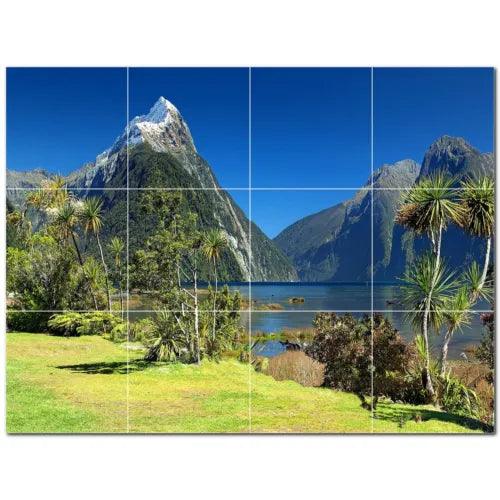 Lakes Ceramic Tile Wall Mural PT500803. 48" W x 36" H (12) 12x12 tiles - Furniture4Design