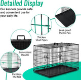 Large Dog Crate with Double Door and Divider Panel - Furniture4Design