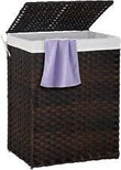 Laundry Basket, Handwoven Laundry Hamper 90L/110L Fordable Rattan Laundry Hamper - Furniture4Design