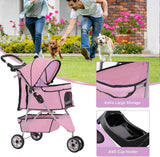 Luxurious Pet Stroller for Dogs and Cats with 3 Wheels - Furniture4Design