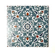 Marrakech Blue Patterned 8x8 Authentic Porcelain Floor Wall Tile Bath BOX OF 10 - Furniture4Design