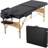 Massage table SPA bed height adjustable 77*28 inch 2 fold PU portable salon bed - Furniture4Design