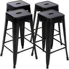 Metal Bar Stools Set of 4 Counter Height Barstool Stackable Barstools - Furniture4Design