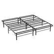 Metal Bed Frame Foldable Metal Platform Mattress Foundation 1000lbs Steel Slat - Furniture4Design