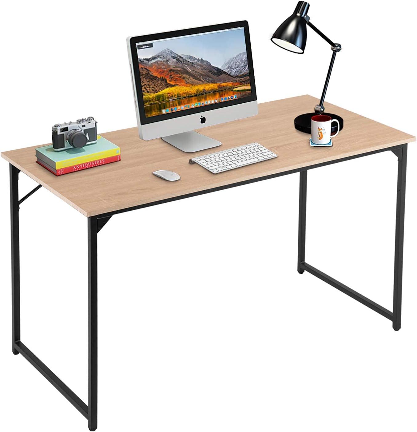 Modern Nature 47.2” Computer Desk with Metal Frame - Furniture4Design