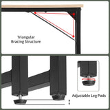 Modern Nature 47.2” Computer Desk with Metal Frame - Furniture4Design