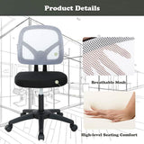 Modern White Mesh Ergonomic Office Chair with Lumbar Support - Furniture4Design