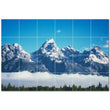 Mountains Ceramic Tile Wall Mural PT500865. 72" W x 48" H (24) 12x12 tiles - Furniture4Design