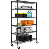 New 6 Tier Wire Shelving Unit NSF Metal Shelf Rack 2100 LBS Capacity 18"x48"x72" - Furniture4Design