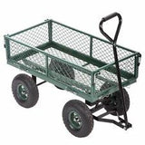 New Garden Carts Wagons Heavy Duty Utility Outdoor Steel Beach Lawn Yard Buggy - Furniture4Design