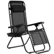 New Patio Chairs Zero Gravity Chair Lounge Chaise Recliners Folding with Pillow - Furniture4Design