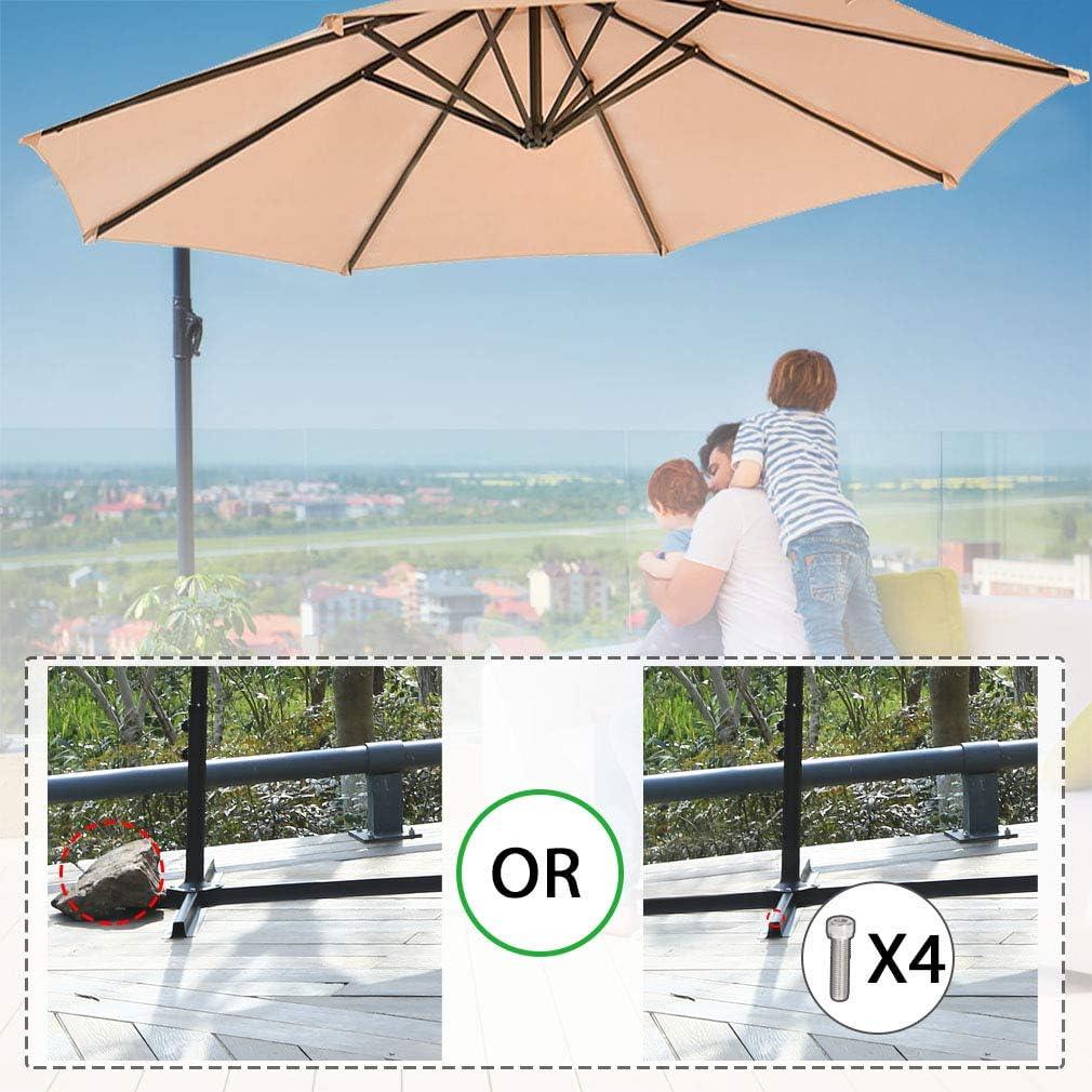 Offset Hanging Patio Umbrella with Sun Protection and Easy Setup - Furniture4Design