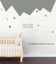 Personalized Mountains 3D Wall Sticker Bedroom Art Mural Nursery Kids Room FS - Furniture4Design