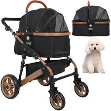 Pet Stroller Premium 3-in-1 Multifunction 4wheels Dog Cat Stroller 66lb Capacity - Furniture4Design