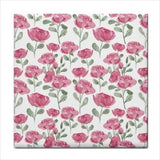 Pink Roses Floral Flower Art Backsplash Border Craft Ceramic Tile - Furniture4Design