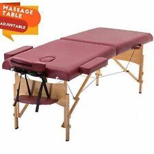 Portable Massage Table Free Carry Case Chair Bed Spa Facial 2 fold Salon Bed - Furniture4Design