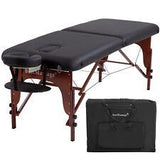 Portable Massage Table Height Adjustable Reiki Table 2 Fold 73" L 28" W - Furniture4Design