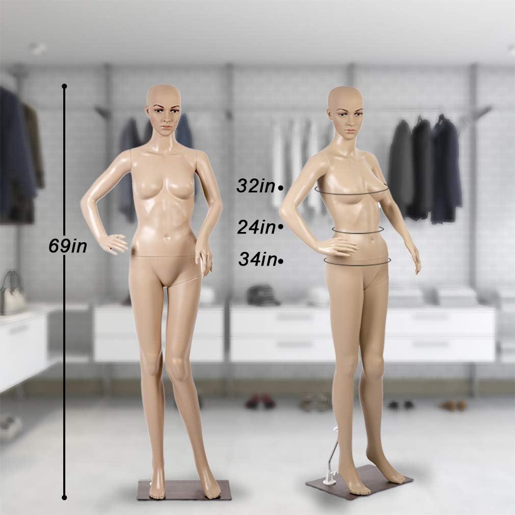 Realistic Female Full Body Mannequin with Adjustable Posture and Turning Head - Furniture4Design