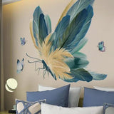 Removable Blue Butterfly Decal Wall Sticker Vinyl Mural Art Bedroom Home Decor - Furniture4Design