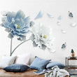 Removable Flower Lotus Butterfly Wall Stickers 3D Wall Art Decals Home Decor DIY - Furniture4Design