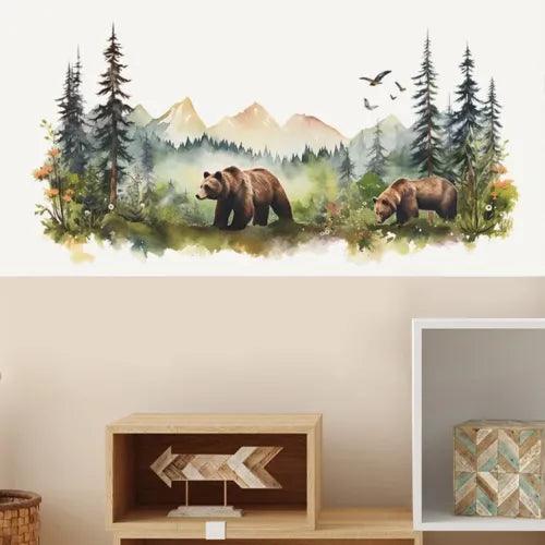 Removable Wall Sticker Tree Decal Jungle Animal Vinyl Art Bedroom Kid Home Decor - Furniture4Design