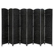 Room Divider 8 Panel Room Screen Divider Wooden Screen Folding Partition Screen - Furniture4Design