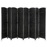 Room Divider 8 Panel Room Screen Divider Wooden Screen Folding Partition Screen - Furniture4Design