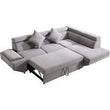 Sectional Sofa Sleeper Sofa Bed Sofas for Living Room Furniture, Grey - Furniture4Design