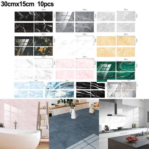 Self Adhesive 3D Wall Tile Stickers Suitable for Glass and Tile Surfaces - Furniture4Design